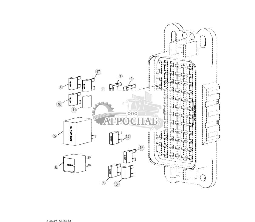 Блок плавких предохранителей кабины (329328 - ) - ST925098 266.jpg